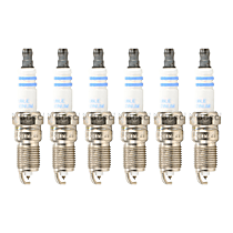 Spark Plug, Do Not Gap, Gap is Preset, Original Center Electrode Material is Iridium, Set of 6, 6.0L 8Cyl, OE Fine Wire Double Platinum Spark Plug Series - 