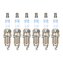 Spark Plug, Original Equipment is Copper, Set of 6, 6 Cyl 3.5L, OE Fine Wire Double Platinum Spark Plug Series - 