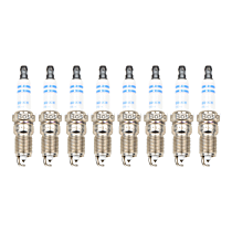 Spark Plug, Do Not Gap, Gap is Preset, Original Center Electrode and Ground Electrode Material is Platinum, Set of 8, 8.1L 8Cyl, OE Fine Wire Double Platinum Spark Plug Series - 
