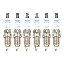 Spark Plug, Original Equipment Is Platinum, Set of 6, 6 Cyl 3.5L, OE Fine Wire Double Platinum Spark Plug Series - 