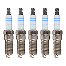 Spark Plug, Do Not Gap, Gap Is Preset; Original Equipment Is Iridium; Replacement Item, Set of 5, 5 Cyl 3.7L, Double Iridium Series - 