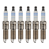 Spark Plug, Set of 6, 6 Cyl 4.3L, Double Iridium Series - 
