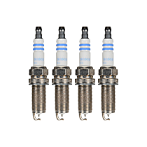 Spark Plug, Do Not Gap, Gap is Preset, To 11/2017, Original Center Electrode Material is Iridium and Ground Electrode Pin Material is Platinum, Set of 4, 3.5L 6Cyl - 