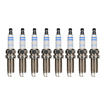 Spark Plug, Do Not Gap, Gap is Preset, To 11/2017, Original Center Electrode Material is Iridium and Ground Electrode Pin Material is Platinum, Set of 8, 3.5L 6Cyl - 