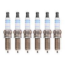 Spark Plug, Do Not Gap, Gap is Preset, Original Center Electrode Material is Iridium, Set of 6, 3.0L 6Cyl, Double Iridium Series - 