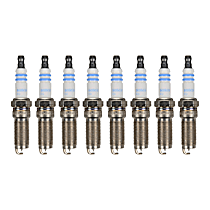 Spark Plug, GAS, Do Not Gap, Gap is Preset, Original Center Electrode Material is Iridium, Set of 8, 3.5L 6Cyl, Double Iridium Series - 