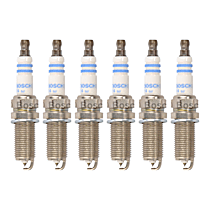 Spark Plug, Do Not Gap, Gap is Preset, Original Center Electrode Material is Iridium and Ground Electrode Pin Material is Platinum, Set of 6, 2.5L 4Cyl, Iridium Spark Plug Series - 