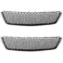 Front Bumper Grille, Chrome Shell w/ Black Insert