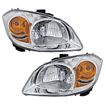 Driver and Passenger Side Headlights, With bulb(s), Halogen, OE comparable