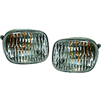 Front, Driver and Passenger Side Turn Signal Light, With bulb(s)