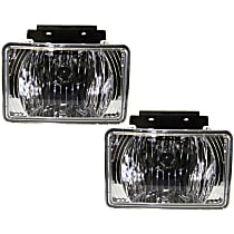 Front, Driver and Passenger Side Fog Lights, With Bulb(s), Halogen