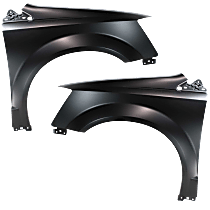 Front, Driver and Passenger Side Fenders, For Models Without Side Repeater Light, CAPA CERTIFIED