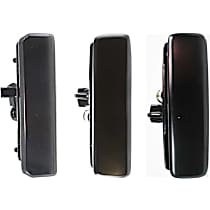 Front, Driver and Passenger Side, and Rear - Back  Smooth Black Exterior Door Handle, Without Key Hole, Extended Passenger Van