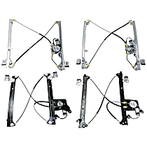 Left Rear Right Rear Window Regulators Power Fit Driver /& Passenger side Pair