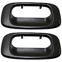 Tailgate Handle Bezel, Textured Black Plastic Without Camera Hole Without Key Hole