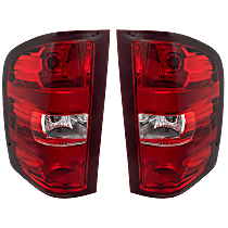 Driver and Passenger Side Tail Lights, With bulb(s), Halogen, Exc. 2007 Classic Models
