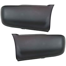 Rear, Driver and Passenger Side Bumper End, Primed Plastic