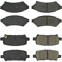 SET-CE102.09990-C Front and Rear 4-Wheel Set Semi-Metallic Brake Pads, C-Tek Series