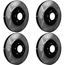 Front and Rear Brake Disc, Plain Surface, 10 Lugs, 389.89 mm, 10 Hole Hat Style Disc, From 4/03, With Front Disc, Base, Premium Series