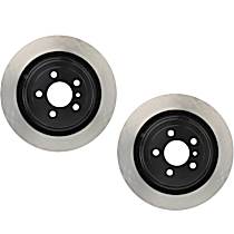 SET-CE12535147-2 Rear Brake Disc, Plain Surface, 5 Lugs,, Premium High Carbon Series