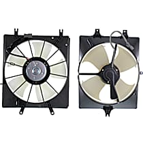 Radiator and A/C Condenser Fan Driver and Passenger Side, 6 Cyl 3.2L, Single fan