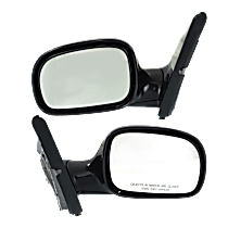 Driver and Passenger Side Mirrors, Manual Adjust, Manual Folding, Non-Heated, Paintable, No Signal Light, No Memory, No Puddle Light, No Auto-Dimming, No Blind Spot Feature