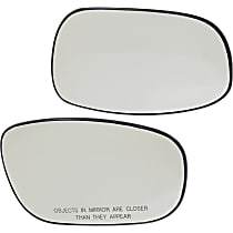 Driver and Passenger Side Mirror Glass, Heated, No Blind Spot Feature No Turn Signal Light