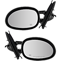 Driver and Passenger Side Mirror, Power Adjust, Heated, Paintable, Non-Folding, No Signal Light, No Blind Spot Feature, No Memory, No Puddle Light, No Auto-Dimming