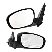 Driver and Passenger Side Mirror, Power, Non-Folding, Non-Heated, Textured Black, Without Signal Light, Without memory, Without Puddle Light, Without Auto-Dimming, Without Blind Spot Feature