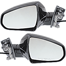 Driver and Passenger Side Mirrors, Power, Manual Folding, Heated, Paintable, Without Signal Light, Without memory, Without Puddle Light, Without Auto-Dimming, Without Blind Spot Feature