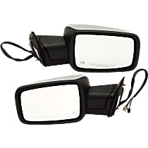 Driver and Passenger Side Mirror, Non-Towing, Power, Power Folding, Heated, Chrome, In-housing Signal Light, Without memory, With Puddle Light, Without Auto-Dimming, Without Blind Spot Feature