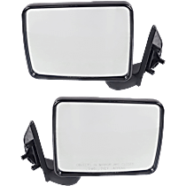 Driver and Passenger Side Mirrors, Manual Adjust, Manual Folding, Non-Heated, Paintable, No Signal Light, No Memory, No Puddle Light, No Auto-Dimming, No Blind Spot Feature