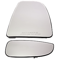 Mirror Glasses, Passenger Side, Upper and Lower, Heated, No Blind Spot Feature, Power Folding, Non-Towing