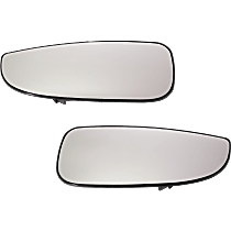 Mirror Glasses, Driver and Passenger Side, Lower, Heated, With Blind Spot Monitor, Power Folding, Non-Towing