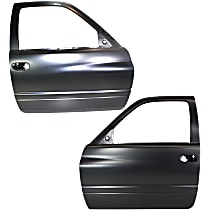 Front, Driver and Passenger Side Door Shell, With Molding Provision, With Holes For Door Handle and Mirror