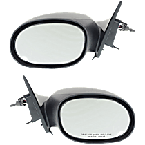 Driver and Passenger Side Mirrors, Manual Adjust, Non-Folding, Non-Heated, Paintable, No Signal Light, No Memory, No Puddle Light, No Auto-Dimming, No Blind Spot Feature
