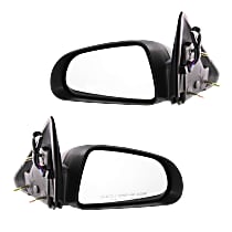 Driver and Passenger Side Mirror, Power, Non-Folding, Non-Heated, Textured Black, Without Signal Light, Without memory, Without Puddle Light, Without Auto-Dimming, Without Blind Spot Feature