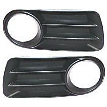 Front, Driver and Passenger Side Fog Light Trims, Primed