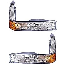 Driver and Passenger Side Halogen Corner Light, Without bulb(s)