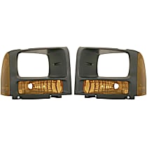 Front, Driver and Passenger Side Turn Signal Light, Without bulb(s)