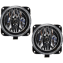 Front, Driver and Passenger Side Halogen Fog Light, With bulb(s), OE Replacement