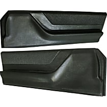 SET-F467107 Driver and Passenger Side Door Trim Panel - Black