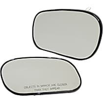 Driver and Passenger Side Mirror Glass, Non-Heated, No Blind Spot Feature