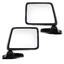 Driver and Passenger Side Mirrors, Manual Adjust, Manual Folding, Non-Heated, Paintable, Without Signal Light, Without memory, Without Puddle Light, Without Auto-Dimming, Without Blind Spot Feature