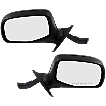 Driver and Passenger Side Mirror, Manual Adjust, Non-Heated, Manual Folding, Chrome, No Signal Light, No Memory, No Puddle Light, No Auto-Dimming, No Blind Spot Feature