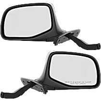Driver and Passenger Side Mirror, Manual Adjust, Non-Heated, Manual Folding, Paintable, No Signal Light, No Memory, No Puddle Light, No Auto-Dimming, No Blind Spot Feature