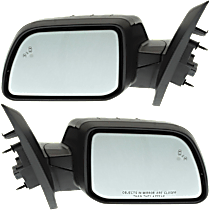 Driver and Passenger Side Mirror, Power, Manual Folding, Heated, Paintable, In-glass Signal Light, With memory, With Puddle Light, Without Auto-Dimming, With Blind Spot Detection in Glass