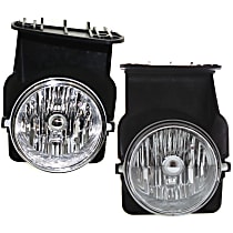 Front, Driver and Passenger Side Halogen Fog Light, With bulb(s)