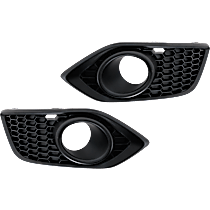 Driver and Passenger Side Fog Light Trim, Textured Black