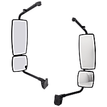 Driver and Passenger Side Mirror, Manual Adjust, Non-Heated, Non-Folding, Paintable, No Signal Light, No Memory, No Puddle Light, No Auto-Dimming, No Blind Spot Feature